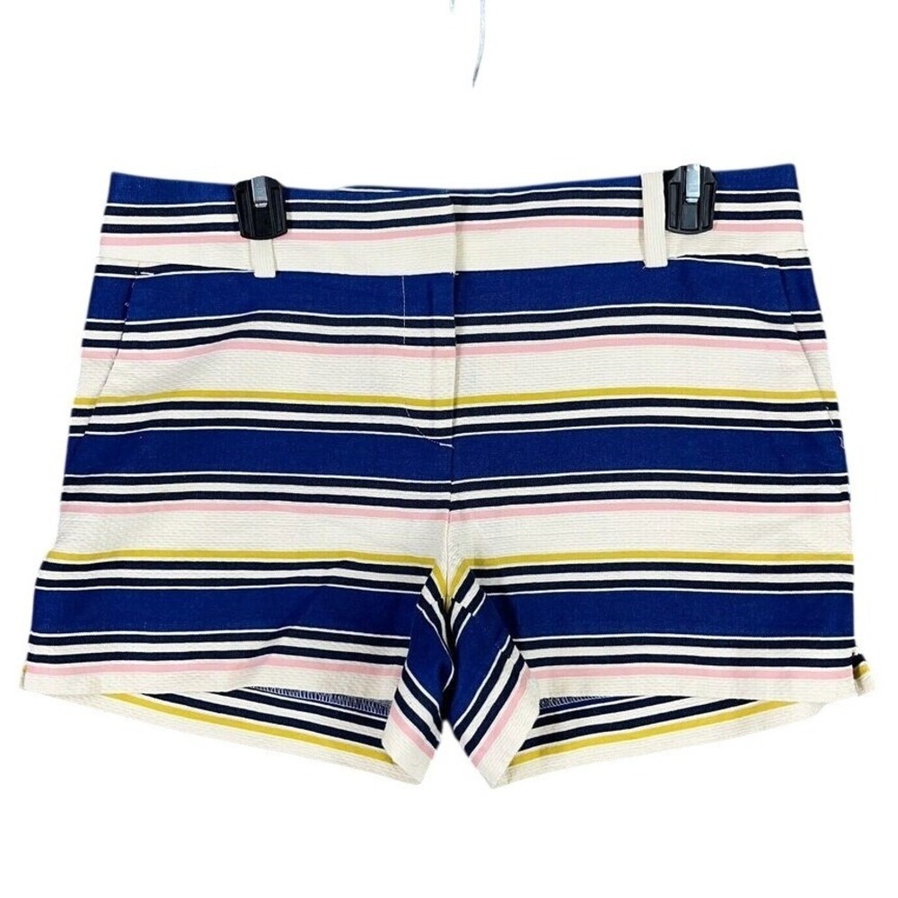 LOFT Coastal Summer Shorts Womens 6P Blue‎ Riviera Chino Dock Boating Sailing